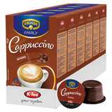 KRÜGER Cappuccino Schoko Koffiecapsules, compatibel met K-fee en ALDI EXPRESSI* Kapselmaschinen, gearomatiseerde oploskoffie, 96 capsules