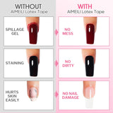 AIMEILI Latex Peel off Tape Nagelleck Korrektor Hautschutz Fingerschutz Für Nail Art Palissade Geruchlos Wit 15Ml