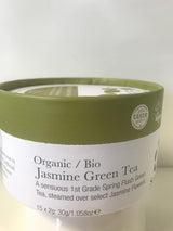 Biologische jasmijn groene thee 15 zijden theezakjes 1 pakje (1 x 30 g)