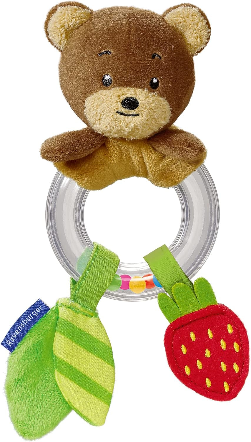 Ravensburger ministeps 4562 Ringrammelaar Beervangstspeelgoed met ringrammelaar en knetterend geluid Babyspeelgoed voor 3 maanden Babyspeelgoed Naty Shop Standaardtitel
