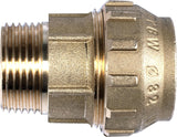 Cornat knelfitting - buitendraad Ø 32 mm x 1 inch - messing - met één buitendraad - PE-HD buisaansluiting / T617532