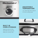 MST-5240SS Slowcooker, 3,3 liter, RVS Slowcooker Naty Shop