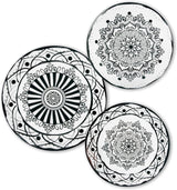 Excelsa Boheme Noir Bordenset, 18-delig, porselein, zwart