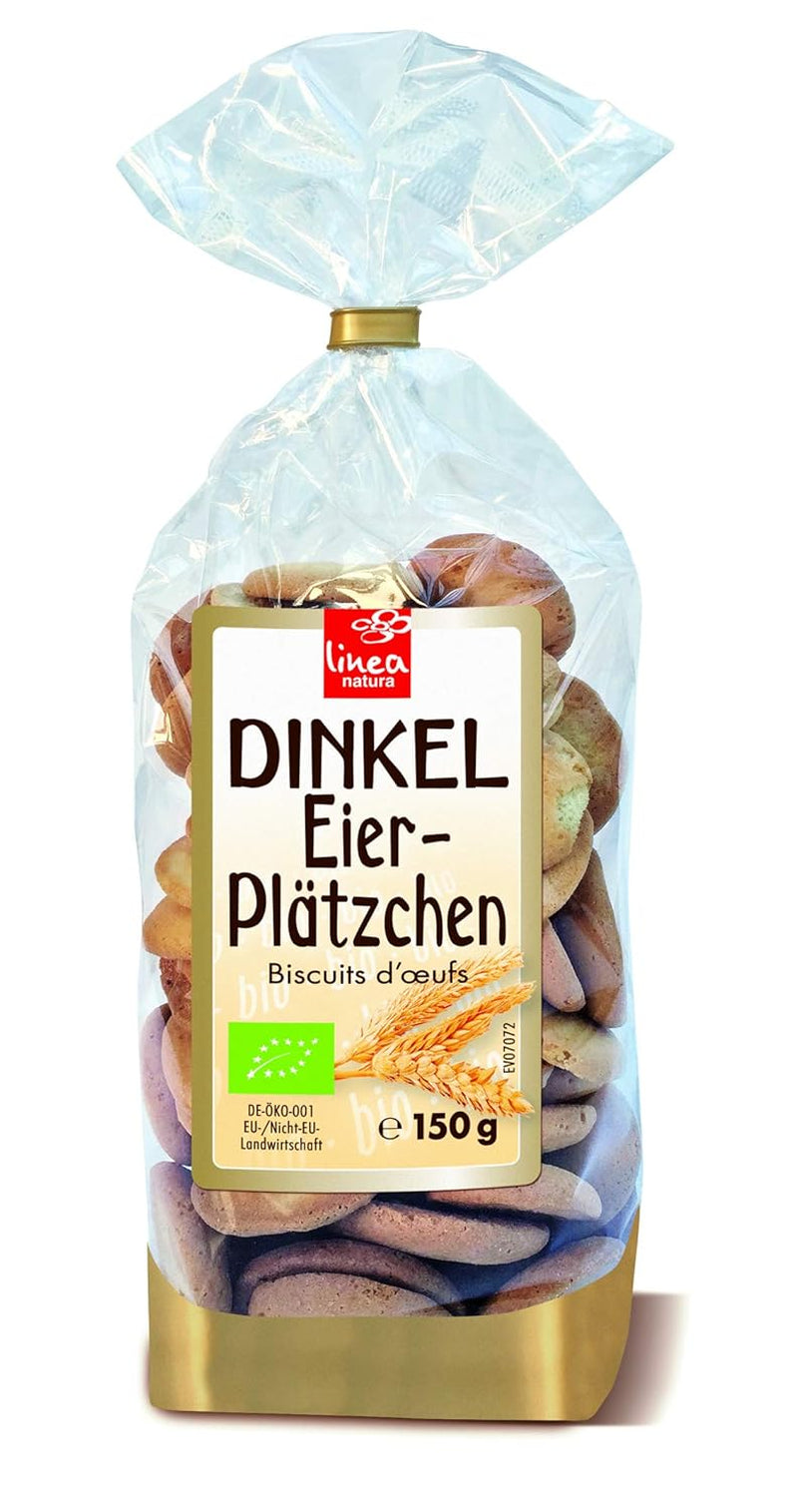 Biologische spelteikoekjes, 38% biologische eierkoekjes, 150g