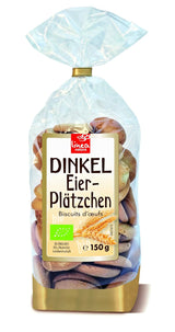 Biologische spelteikoekjes, 38% biologische eierkoekjes, 150g