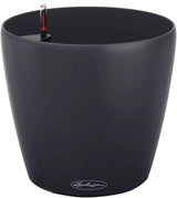 Plantenbak LECHUZA Classico Kleur ECO 60 Donkergrijs | Plantenbak met bewateringssysteem en waterniveau-indicator | Gemaakt van 100% gerecycled plastic | Matte afwerking | Ø 60 x 55,5cm | 18955