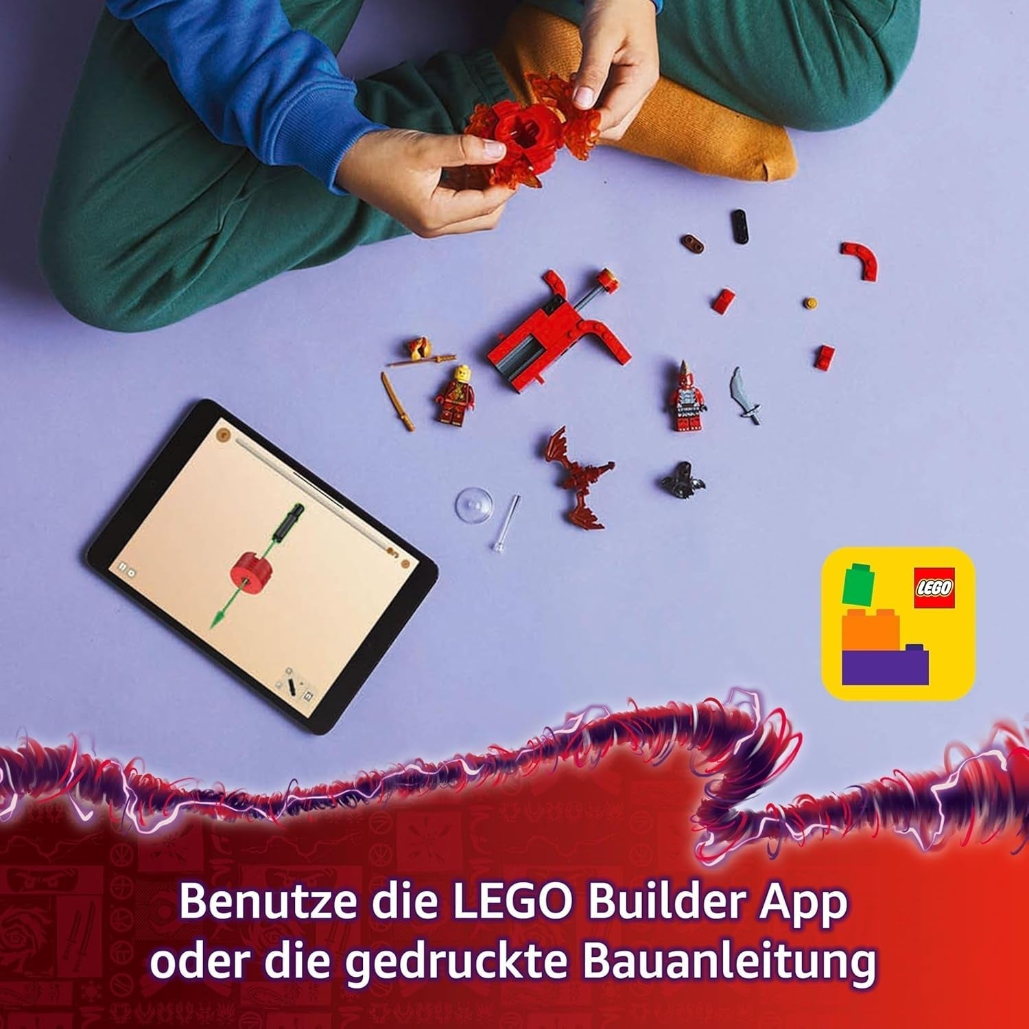LEGO NINJAGO Kai's Draak Spinjitzu Spinner - Actie Ninja speelgoed met 2 minifiguren - Kleine speelset voor kinderen - Cadeau-idee voor jongens en meisjes vanaf 6 jaar 71823 Bouwsets Besuche in LEGO-Store