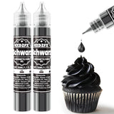 Gelvoedselkleuring - HXDZFX 2×30ml, suikervrije voedselkleuring, sterk geconcentreerd, voor het versieren van taarten, witte fondant, bitterkoekjes, koekjes, bakken, paaseieren, slijm (druivenpaars)