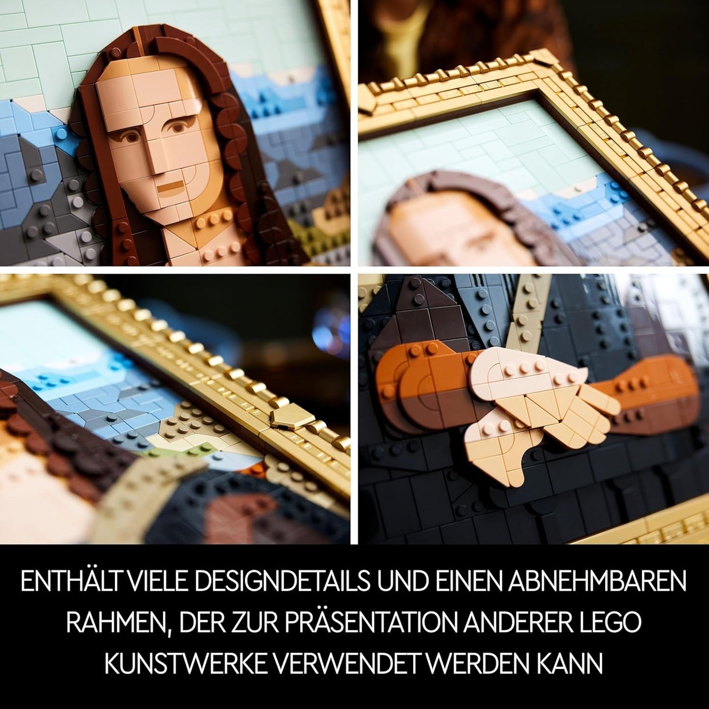 LEGO Art Mona Lisa, set voor volwassenen, Leonardo Da Vinci schilderij om op te hangen, creatieve activiteit voor mannen en vrouwen, cadeau voor kunstliefhebbers, Italiaanse renaissancekunst 31213 Bouwsets Besuche in LEGO-Store