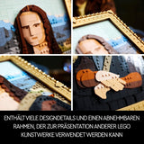 LEGO Art Mona Lisa, set voor volwassenen, Leonardo Da Vinci schilderij om op te hangen, creatieve activiteit voor mannen en vrouwen, cadeau voor kunstliefhebbers, Italiaanse renaissancekunst 31213 Bouwsets Besuche in LEGO-Store