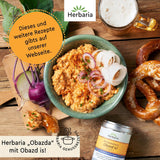 Herbaria Obazd wel! bio 90g M-Dose – Bio-Gewürzmischung bayerischen Biergartenklassiker Obazda – voor Brotaufstriche, Käsegerichte, Käsefondue – Raclette Gewürz - in nachhaltiger Aromaschutz-Dose