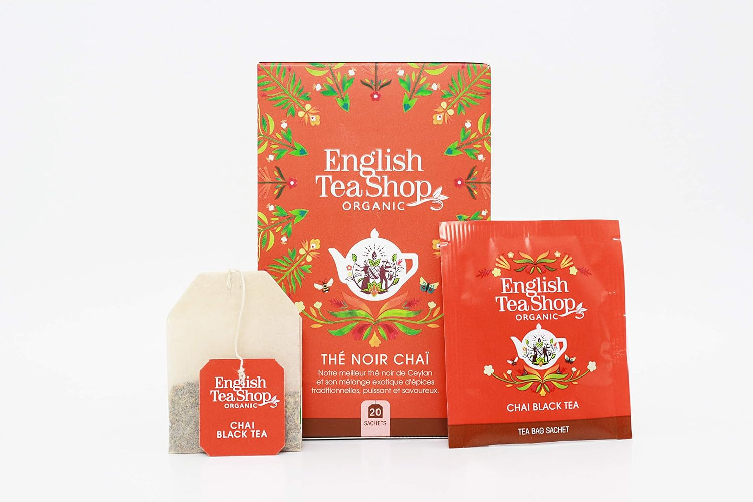ETS - Chai zwarte thee, Naturland BIO, 20 theezakjes (pak van 2)