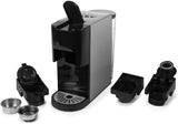 Princess 4 in 1 multicapsule espressomachine - 1450 watt, capsules, pads, gemalen koffie, BPA vrij, 249450, 01.249450.01.001, zwart, zilver