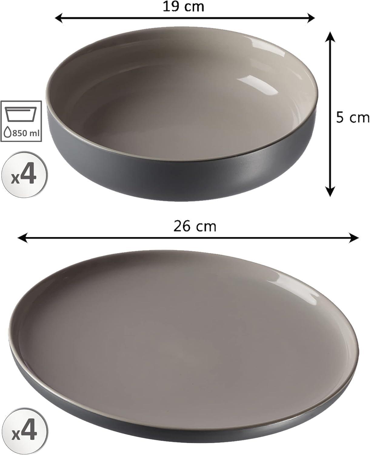 Ritzenhoff & Breker Jasper Serviesset | 8 stuks