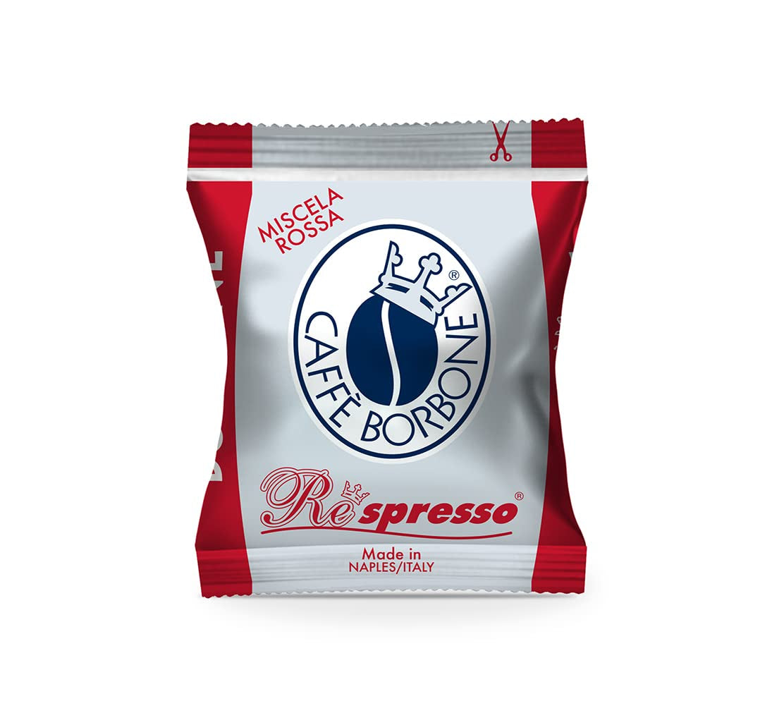 Caffè Borbone Respresso, Rote Kaffeemischung - 50 Kapseln - Compatibel met Nespresso®* Haushalts-Espressomaschinen