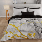 PETTI Artigiani Italiani - Winterquilt, Winterquilt, Eenvoudige quilt, Dubbelzijdig, Monocolor en digitaal printen, 100% hypoallergene microvezel, Made in Italy