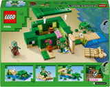 LEGO Minecraft The Turtle Beach House Speelgoedhuis met accessoires voor meisjes en jongens vanaf 8 jaar, set met dieren en personages uit de videogame, cadeau voor gamers 21254 Bouwsets Besuche den LEGO-Store