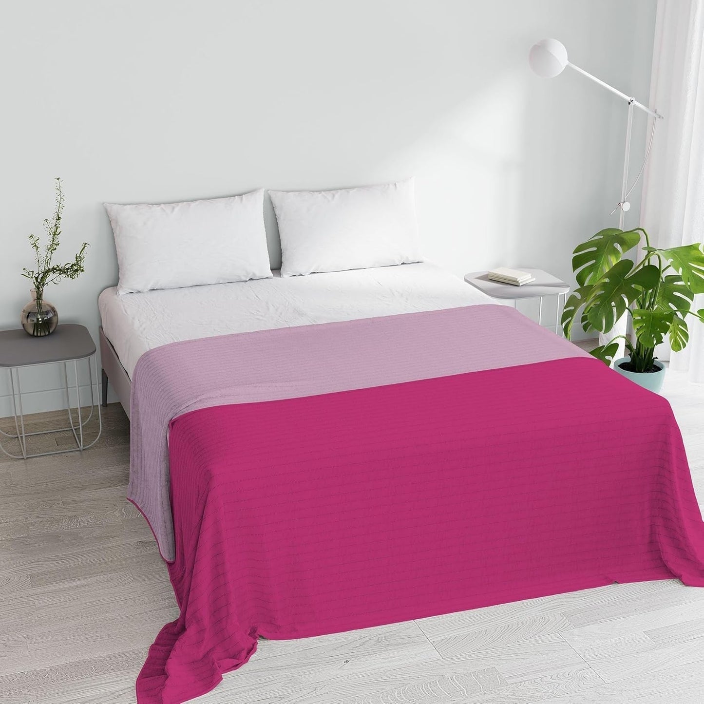Oranje/roest microvezel zomerdekbed voor tweepersoonsbed 250 x 250 cm Dekbedden en dekbedden Naty Shop Lila/Fuchsia Huwelijksdeken 250X250Cm