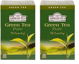 Ahmad Tea - Groene thee - Smaakverzegelde, individueel verpakte theezakjes met 2 g thee per portie - 20 theezakjes met bandjes (pak van 2)