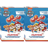 RUF X PAW Patrol Muffin Backmischung Mit Erdbeer-Geschmack, voor 12 Paw Patrol Muffins, Inkl.16 Oblaten-Auflegern en Pawsome Muffin-Förmchen, 1 X 394G Naty Shop 392 G (2Er Pack) Muffins