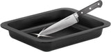 Zenker Ofenbackform (33 X 5 X 25 Cm) SPECIAL COOKING, Rechteckige Auflaufform Mit Enamelle-Versiegelung, Backform Mit Extra Hohem Rand (Farbe: Schwarz), Menge: 1 Stück Vormen en bakplaten Naty Shop