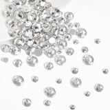 Beadsland 2500 stuks glas Nailart Strasssteine ​​Kristall Flatback Edelsteine ​​Runde, voor handwerk Gemischt 8 Größen SS4 ~ SS30 Mit Picking Pinzette en Stift (Kristall Weiss)