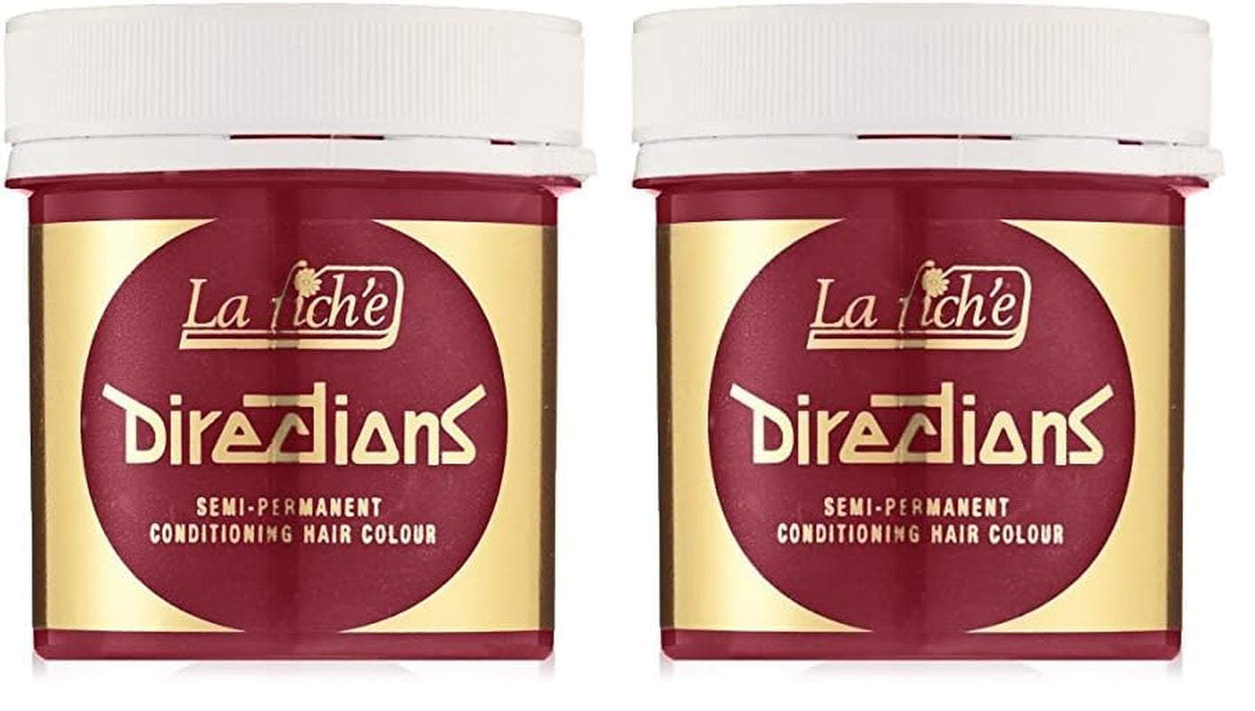 La Riché Roze Flamingo Roze 100 ml (1 pakje) Naty Shop Poppy Rode Haarverf 88 ml (2 stuks)