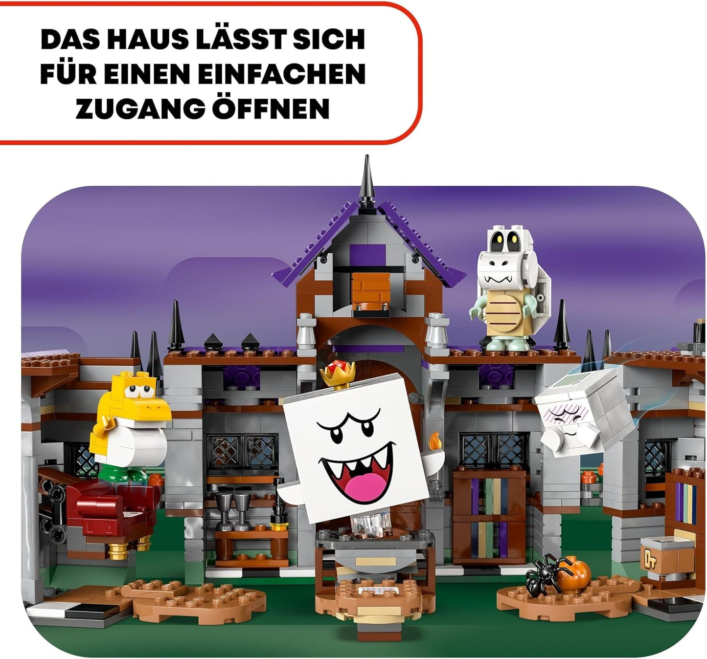 LEGO Super Mario King Buu Huu's spookhuis Spookhuis voor kinderen Nintendo verzamelset met baby Yoshi-cadeau voor jongens, meisjes en gamers vanaf 8 jaar 71436 Bouwsets Besuche in LEGO-Store
