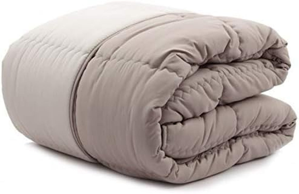 Caleffi modern dekbed, microvezel, taupe, tweepersoonsbed Naty Shop dekbedden en dekbedden