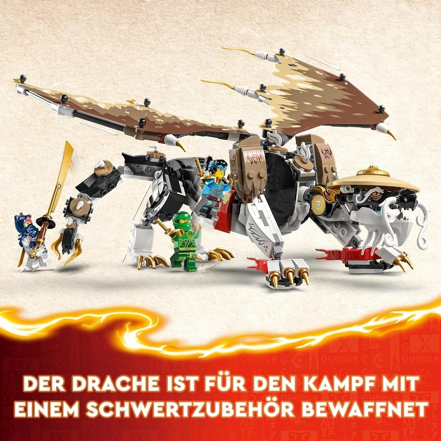 LEGO NINJAGO Egalt Drakenmeester, Ninja Set met Drakenspeelgoed en 5 figuren waaronder Lloyd en NYA, Drakenmeester, cadeau voor jongens en meisjes vanaf 8 jaar 71809 Bouwsets Beuche in LEGO-Store