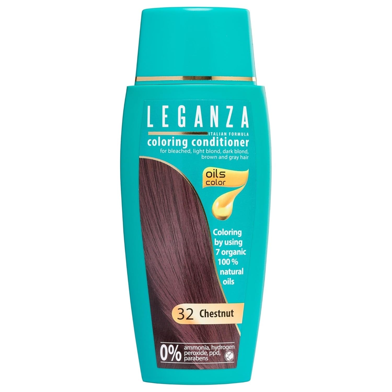 Leganza Natuurlijke Balsem Haarverf Kleur 71 Café Latte | Haarverf zonder ammoniak | Verrijkt met 7 natuurlijke oliën | 150 ml Haarverf Naty Shop 32 Kastanje
