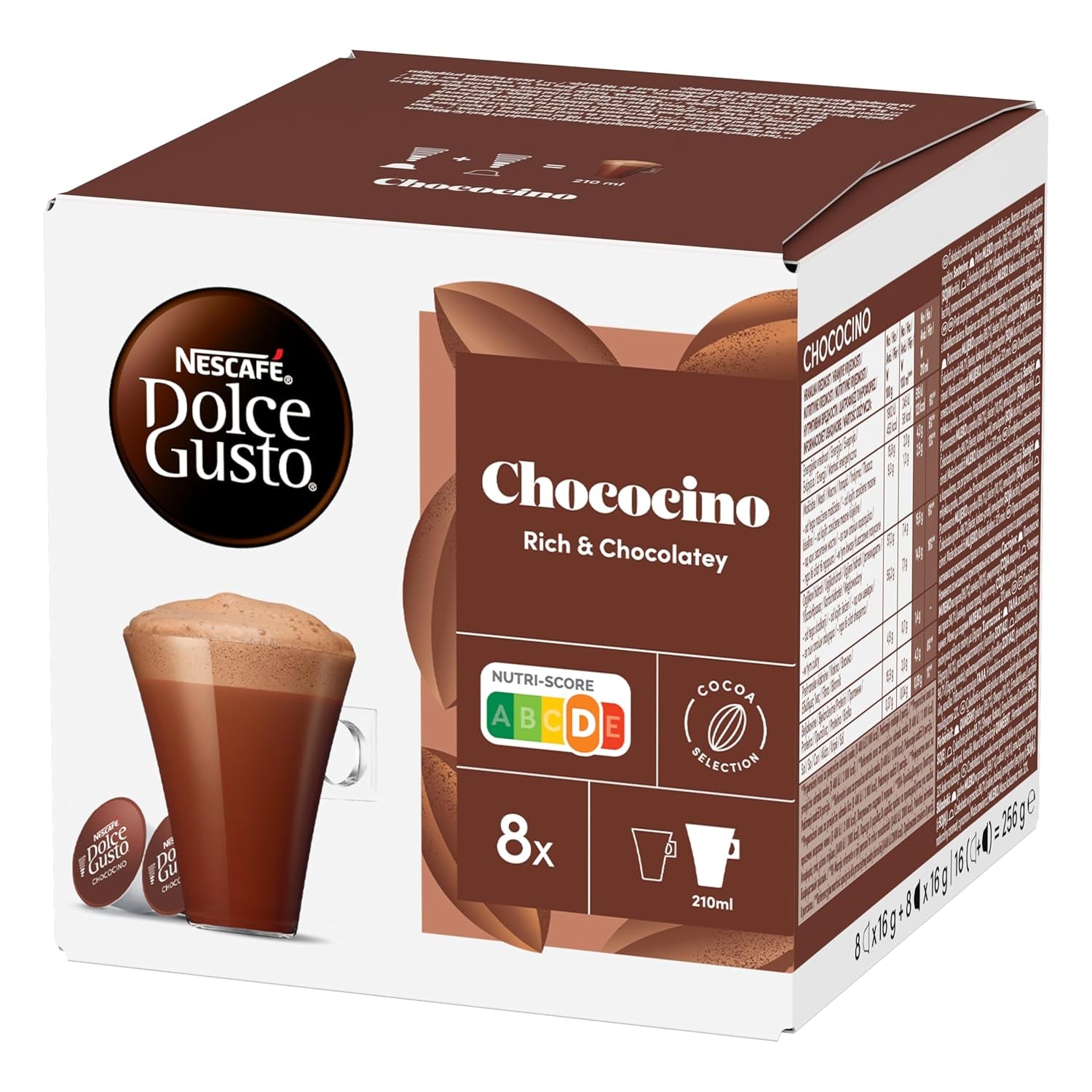 NESCAFÉ DOLCE GUSTO Chococino Kakaokapseln 3er-pakket (3 x 16 Kapseln)
