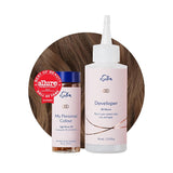 Permanente haarverfset 100% grijsdekking Thuiskleuring 0% ammoniak Haarverf Multidimensionale haarverf Professionele haarverf Naty Shop Haarverf Lichtbruin 6N