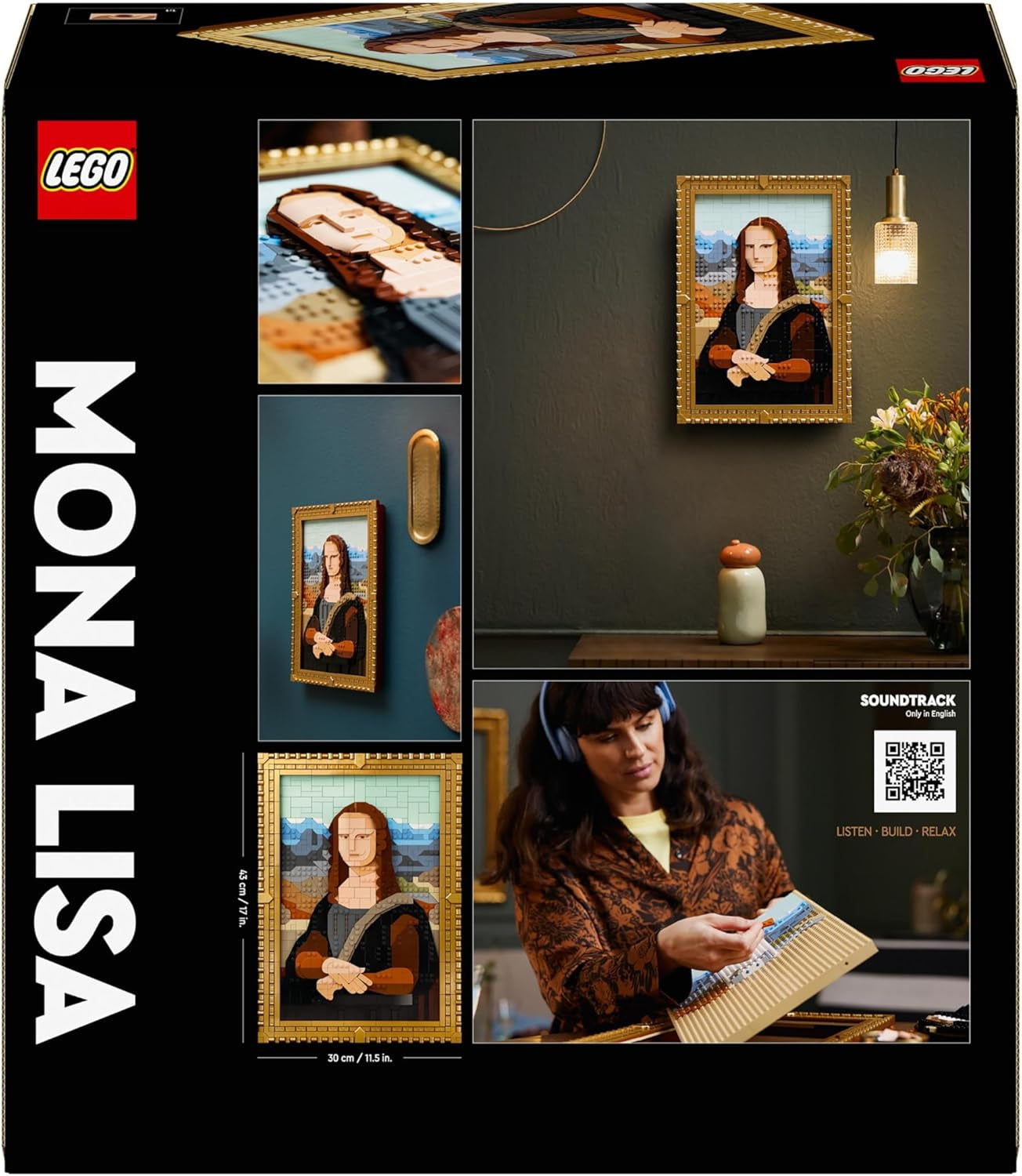 LEGO Art Mona Lisa, set voor volwassenen, Leonardo Da Vinci schilderij om op te hangen, creatieve activiteit voor mannen en vrouwen, cadeau voor kunstliefhebbers, Italiaanse renaissancekunst 31213 Bouwsets Besuche in LEGO-Store
