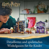 LEGO Harry Potter Ollivanders & Madam Malkin's pakken, Lands of Diagon Alley, kinderspeelset, tovenaarsspeelgoed, fantasiecadeaus voor meisjes, jongens en fans vanaf 8 jaar 76439 Bouwsets Besuche den LEGO-Store