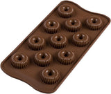 Silikomart 199384, 3D-mal voor chocoladevlam keuken Naty Shop spiralen