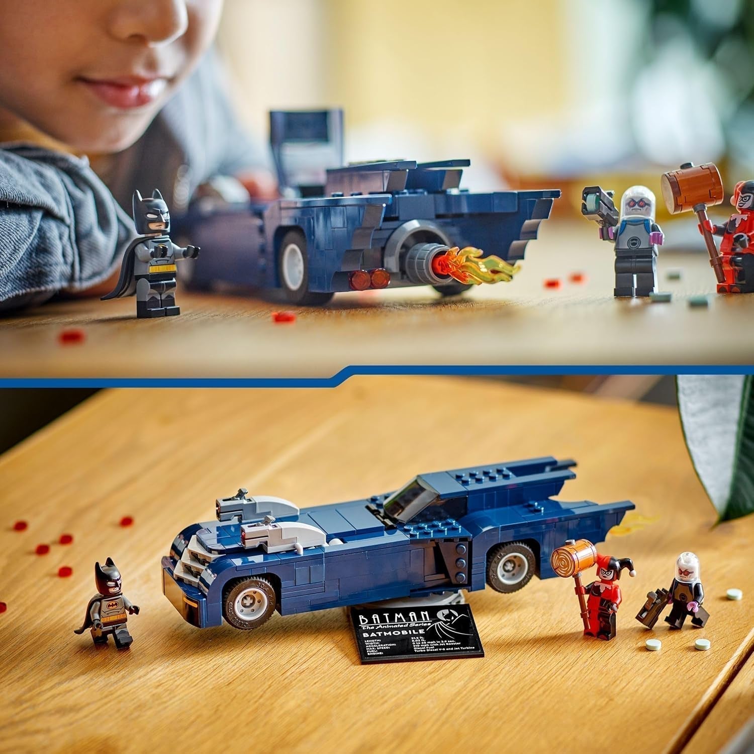 LEGO DC Batman: Batman in de Batmobile Vs. Harley Quinn en Mr Freeze Cartoon speelgoedauto voor kinderen, cadeau voor jongens en meisjes, 8 jaar oud 76274 Bouwsets Bekijk in LEGO-Store