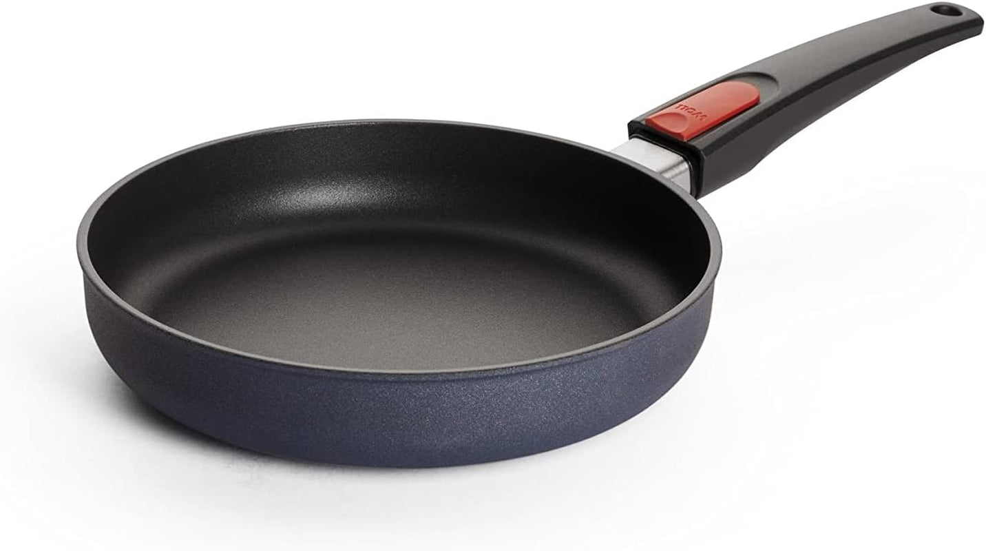 Woll Diamond Lite platte pan - Inductie -, Ø 20 Cm, 5 Cm hoogte, Met afneembare handgreep - Geschikt voor alle soorten kookplaten, Gegoten aluminium, Antiaanbaklaag Naty Shop Potten en Pannen Ø 22 Cm