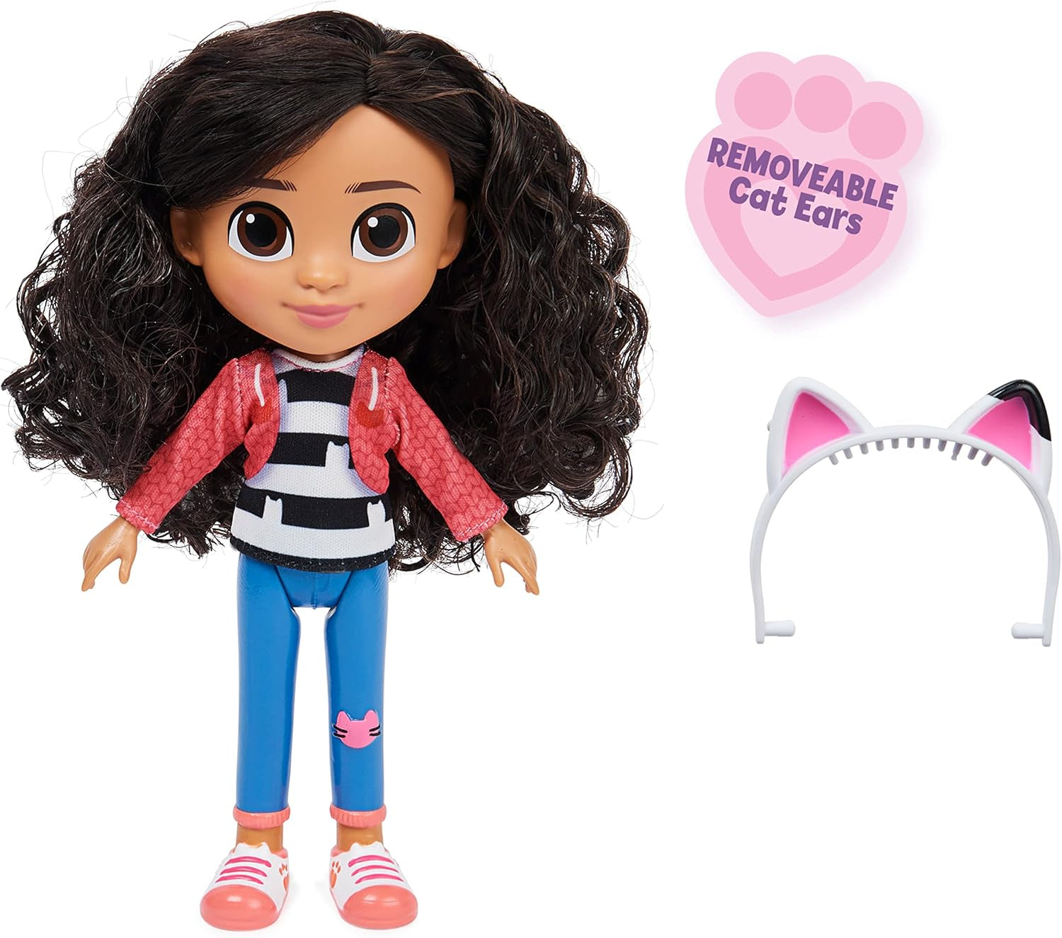 Gabby's poppenhuis, 20 cm grote Gabby Girl-pop, geschikt voor kinderen vanaf 3 jaar Naty Shop Dolls