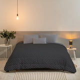 Bleu Câlin Bedrukt 1 persoons Hermance dekbed, polyester, blauw/grijs, 140 X 200 Cm Dekbedden en dekbedden Naty Shop Grijs 140X200 Cm