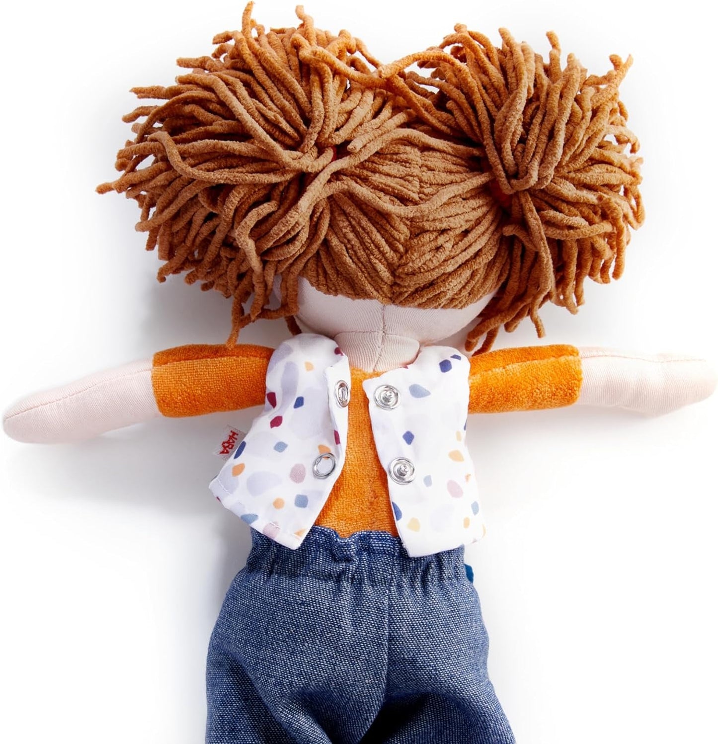 HABA Malou pop - 30 cm hoge zachte pop om te spelen en te knuffelen - Zachte en wasbare materialen - Ideaal alternatief voor pluche poppen - Geschikt voor kinderen vanaf 1,5 jaar - 2010818001