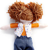 HABA Malou pop - 30 cm hoge zachte pop om te spelen en te knuffelen - Zachte en wasbare materialen - Ideaal alternatief voor pluche poppen - Geschikt voor kinderen vanaf 1,5 jaar - 2010818001