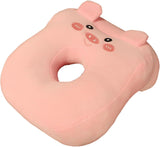 Kantoorslaapkussen Geheugenkatoen Schattig oorgatkussen Zacht slaapkussen Zijslaper Oorkussen voor dames Meisjes Kinderen (Kittengrijs) Naty Shop Roze Knorretje Cervicale orthopedische kussens