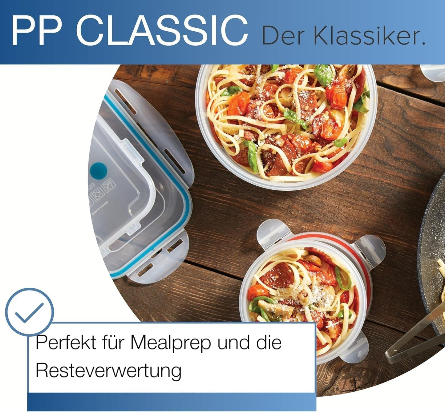 LocknLock PP Classic voedselbewaarpottenset 5-delig | 180 ml, 350 ml, 600 ml, 870 ml, 3,6 liter | 100% lucht- en waterdicht | zonder BPA | vriezer- en koelkastorganizer | vaatwasser- en magnetronbestendig Naty Shop voedselbewaardozen