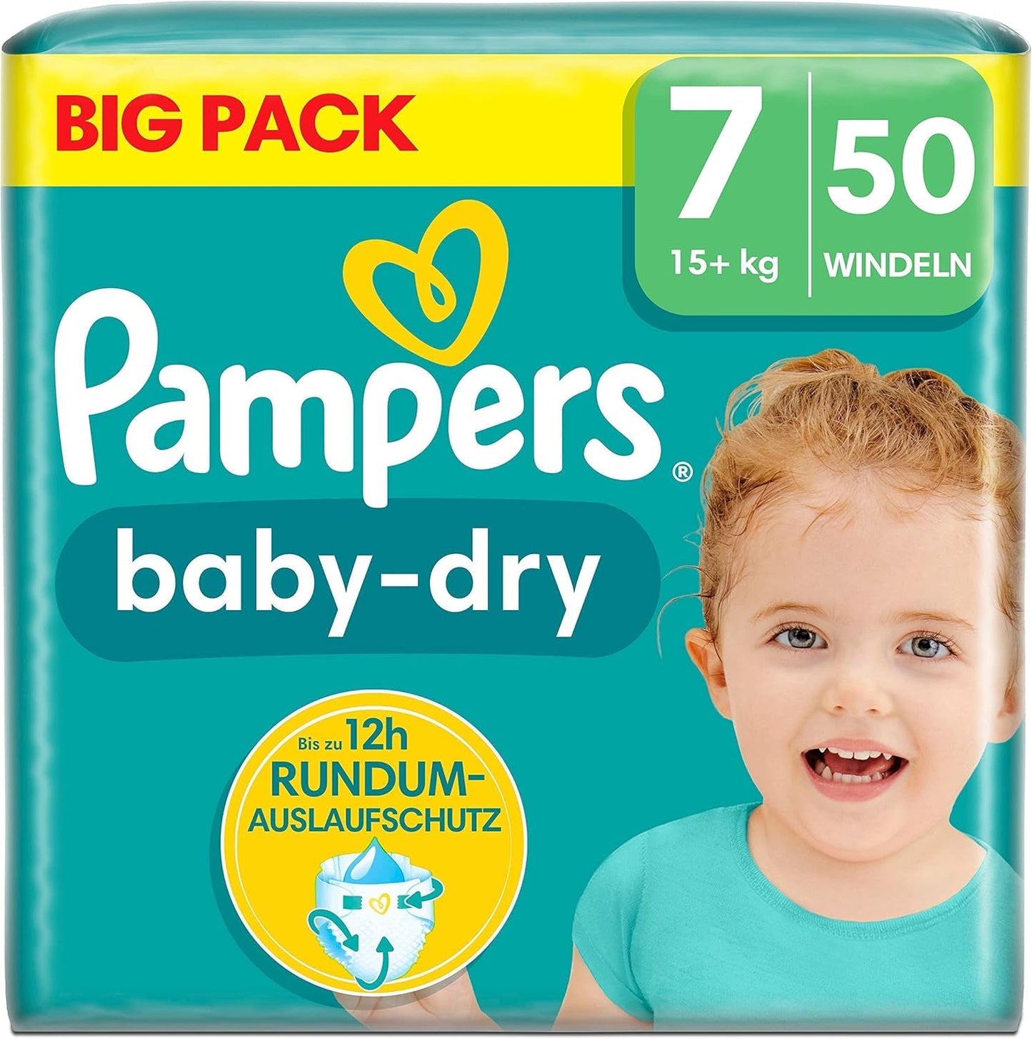 Luiers Pampers 81657566 Baby-Dry broek, wit