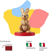 Geluidsfiguur - muzikale knuffel - muziek, liedjes en geluiden - speelgoed, educatieve inhoud, Italiaanse versie, jongens en meisjes 0-2 jaar Bebe Toys Naty Shop