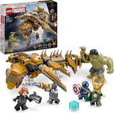 LEGO Marvel Avengers vs. Leviathan bouwspeelgoedset met minifiguren van Hulk en Captain America, Loki, Black Widow en Chitauri, Avengers speelset voor jongens en meisjes 7+ 76290 Bouwsets Besuche in LEGO-Store Standaard titel
