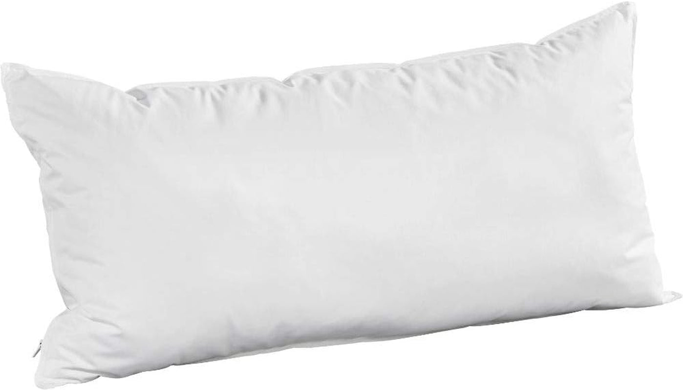 Badenia Trendline Comfort kussen met katoenen hoes, 40 X 80 cm, wit, Oeko-Tex gecertificeerd, geproduceerd volgens de Duitse kwaliteitsnorm Naty Shop standaard kussens 40 X 80