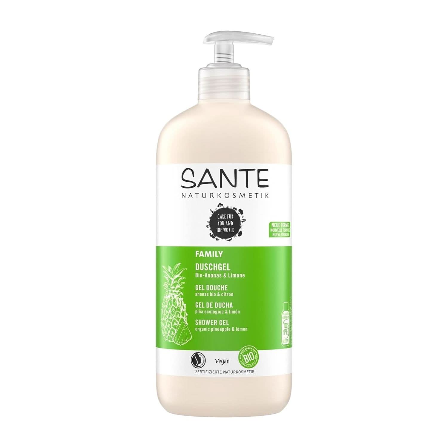SANTE Natural Cosmetics Verfrissende douchegel met citrusgeur, 950 ml Douche en bad Naty Shop 950 ml Fruitig, fris