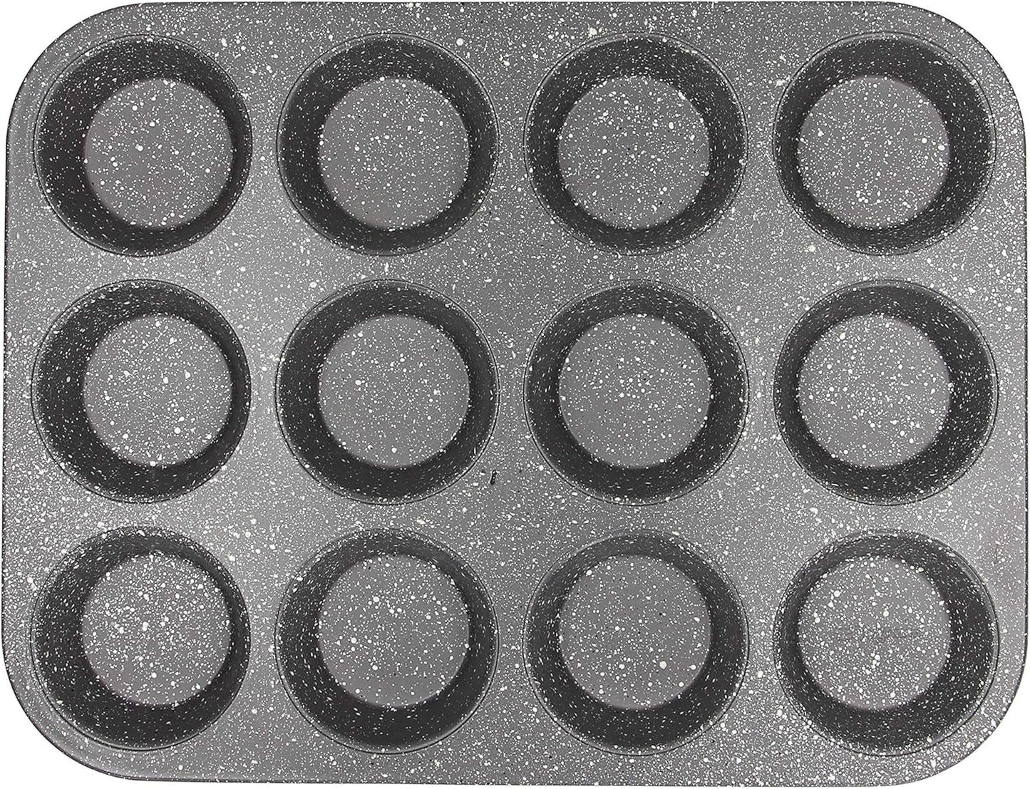 Pure Roq Muffinform Für 12 Muffins, Aluminium, Schwarz Vormen en bakplaten Naty Shop